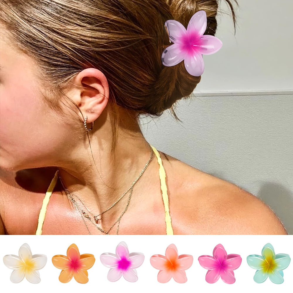 Vigorpace gift-pack hibiscus clips, colorful and practical for birthdays or holidays.