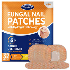 VigorWell parches nocturnos para uñas dañadas ofrecen reparación visible.