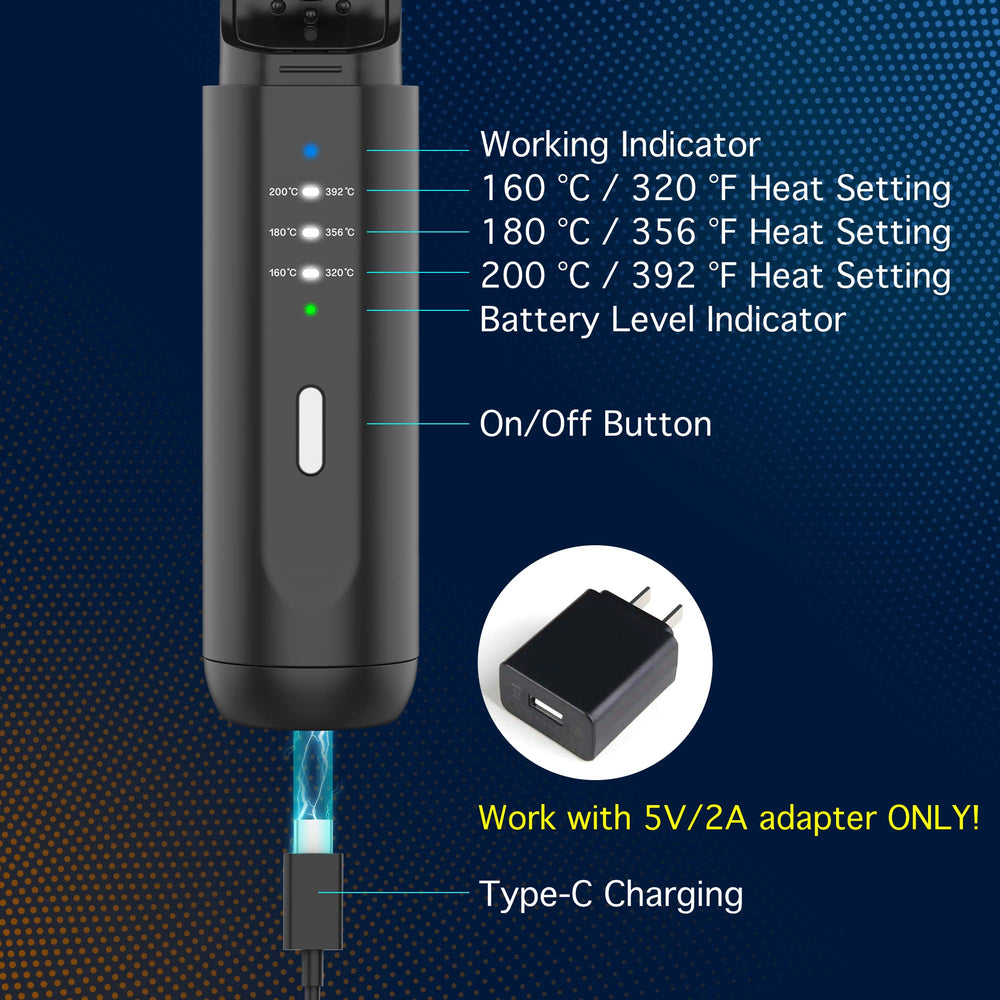 VIKICON anti-scald teeth provide safe, even heat for beard and hair.