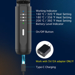 VIKICON anti-scald teeth provide safe, even heat for beard and hair.