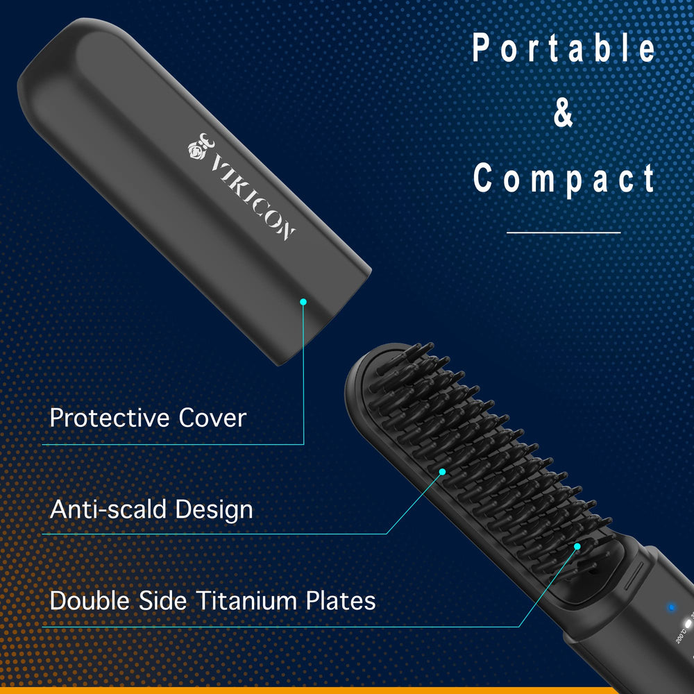 VIKICON travel-friendly design fits in a bag for fresh grooming anywhere.