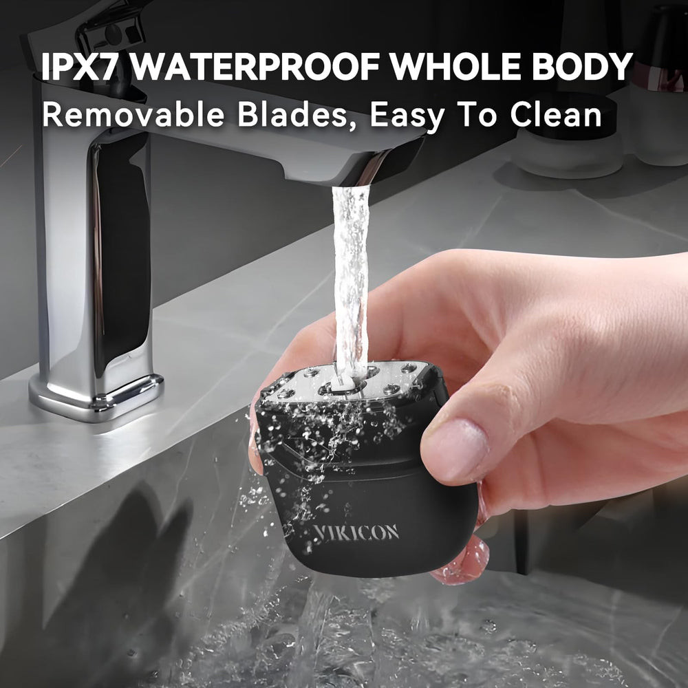 VIKICON shaver with IPX7 waterproof rating for dry or wet use