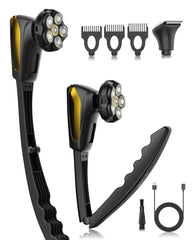 VIKICON Groomer back shaver with foldable handle for easy reach and smooth back shaving.