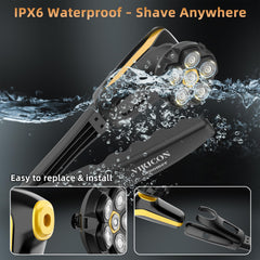 VIKICON Groomer IPX6 waterproof body for wet or dry use and easy cleaning.