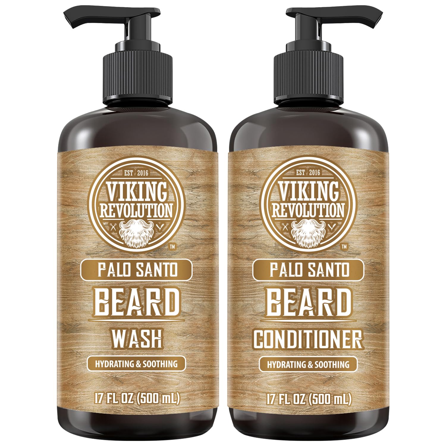 Viking Revolution 17oz beard care set packaging ready for gifting.