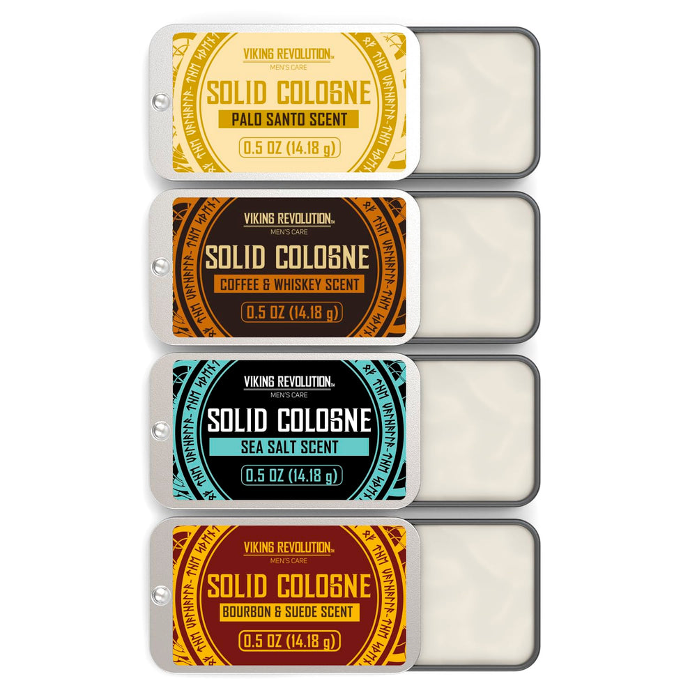 Viking Revolution Palo Santo solid cologne tin for on-the-go scent refresh