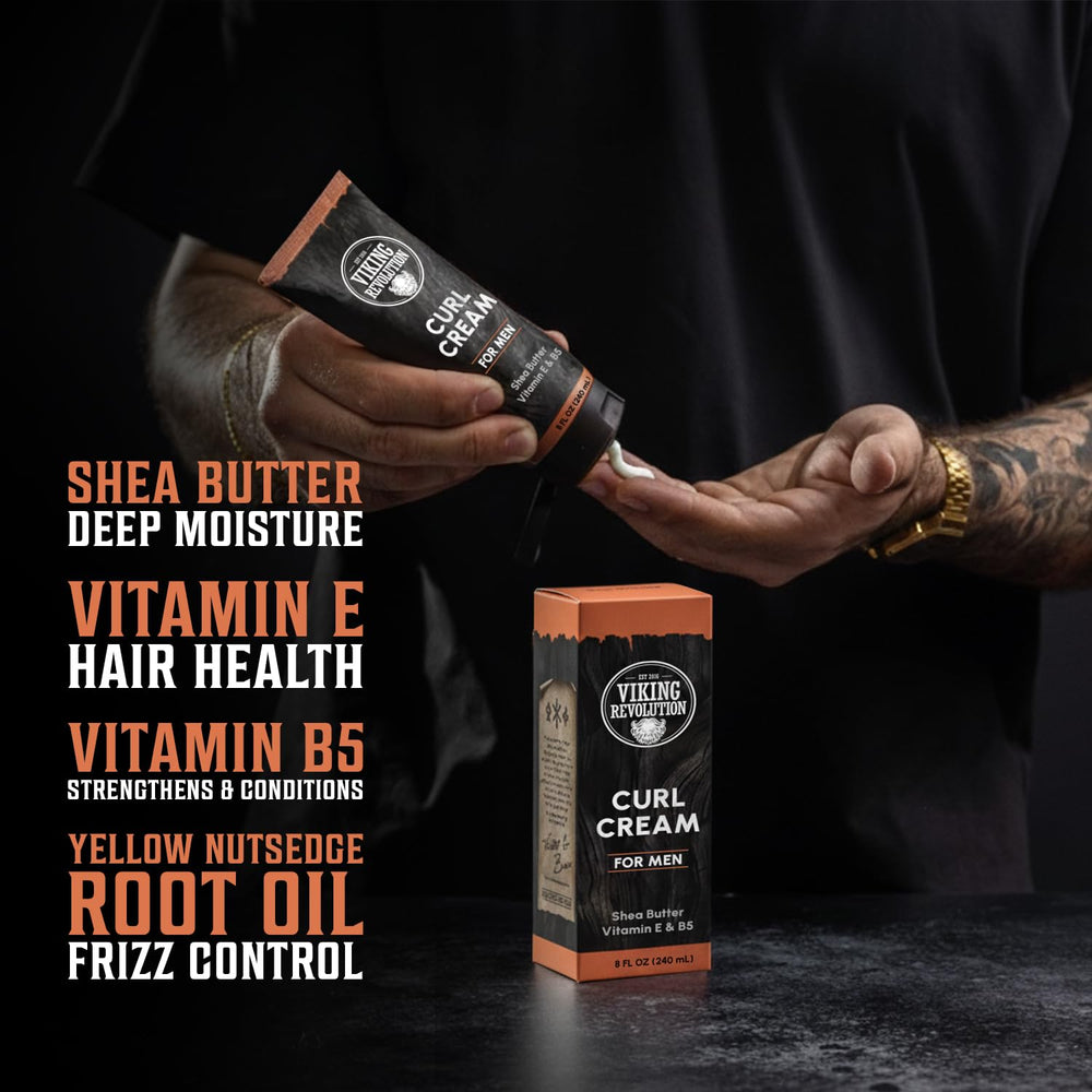 Logra acabado suave con Viking Revolution para rizos y ondas naturales.