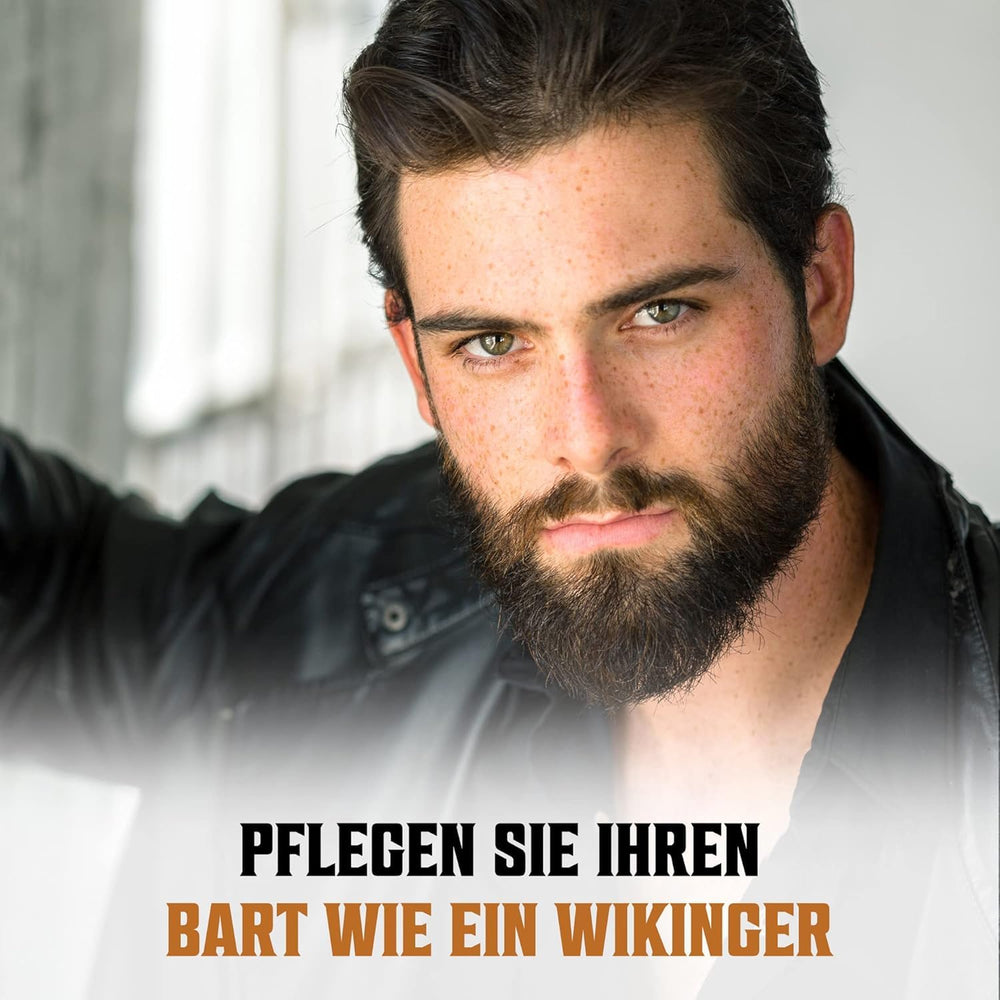 Viking Revolution anti-itch formula soothes beard skin.
