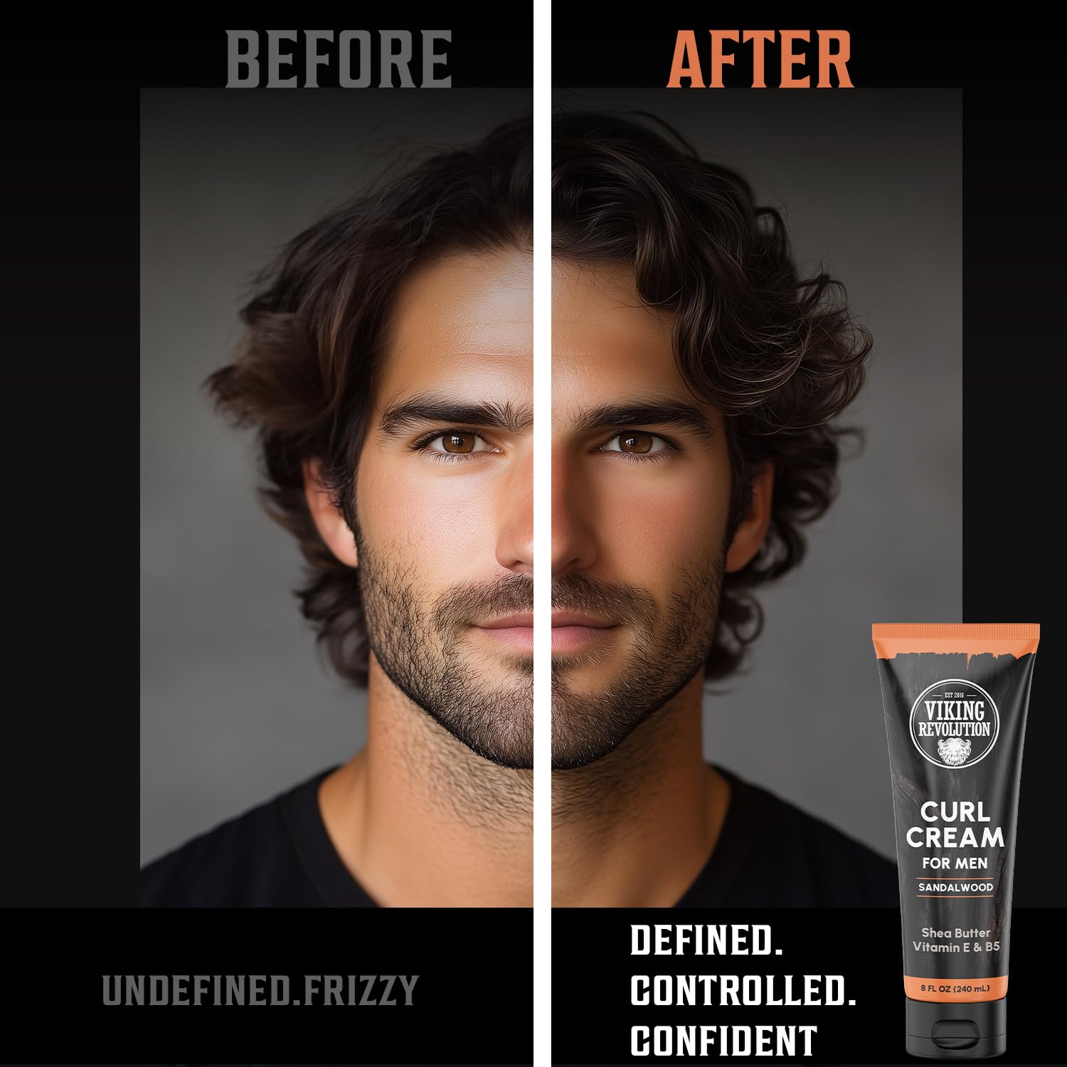 Aplicación fácil de la crema para rizos, rápida y cómoda.