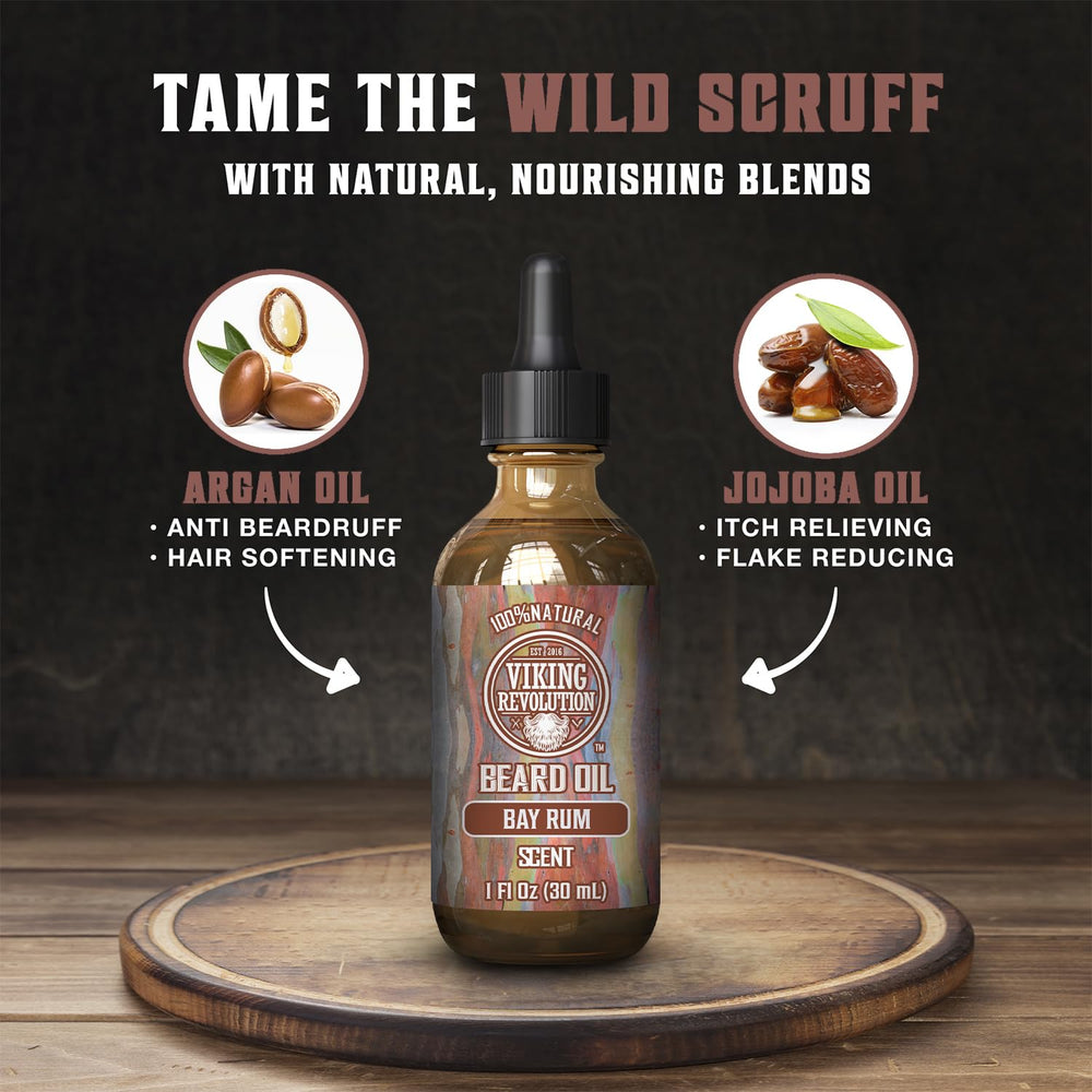 Viking Revolution Argan-Jojoba oil blend bottle nourishing beard