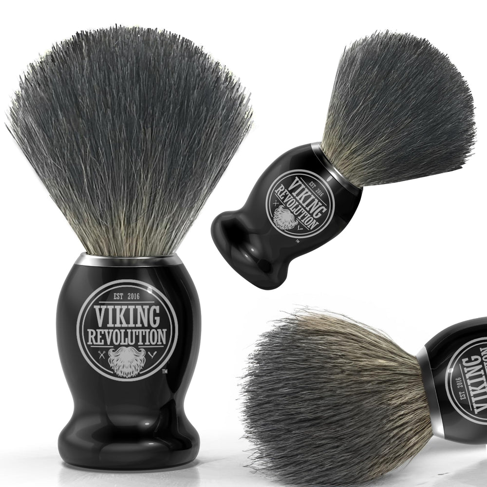 Viking Revolution dense bristles close-up demonstrate soft exfoliation and rich lather