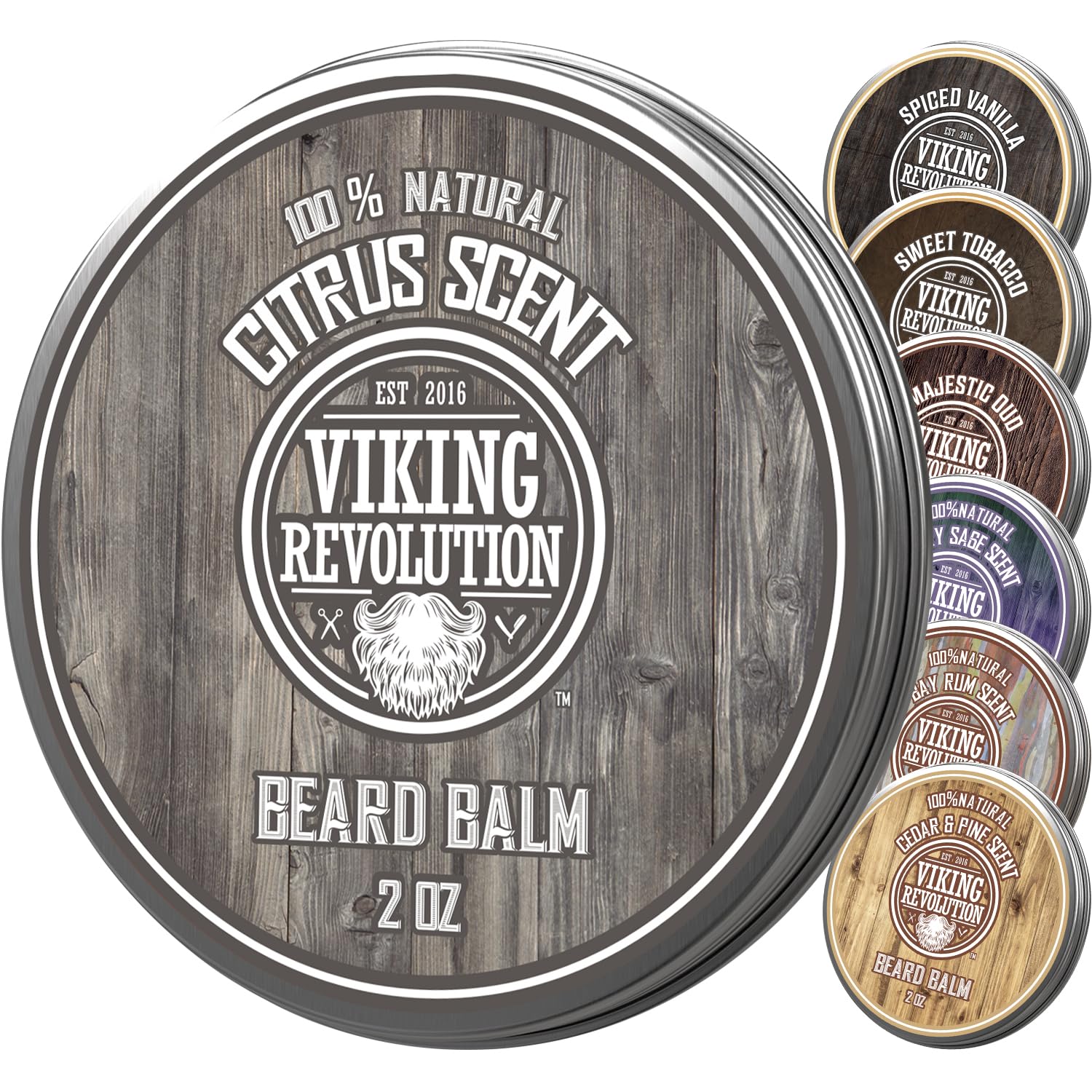 Viking Revolution beard balm with argan oil nourishes and smooths the beard