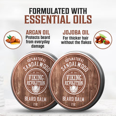 Viking Revolution beard balm cream texture for smooth application
