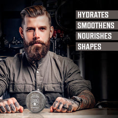 Viking Revolution beard balm with mango butter conditions facial hair