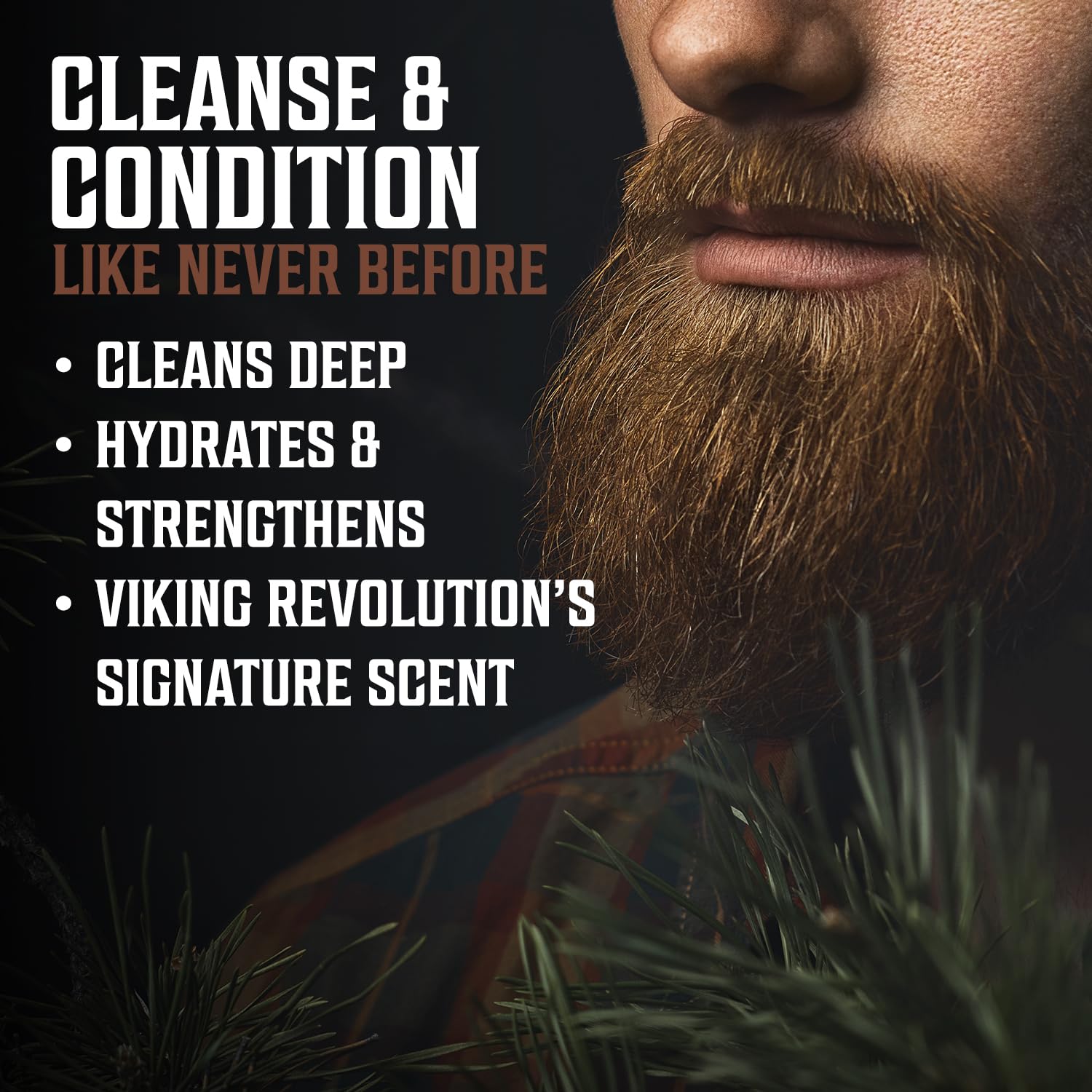 Viking Revolution beard care set packaging box suggests premium gift option.