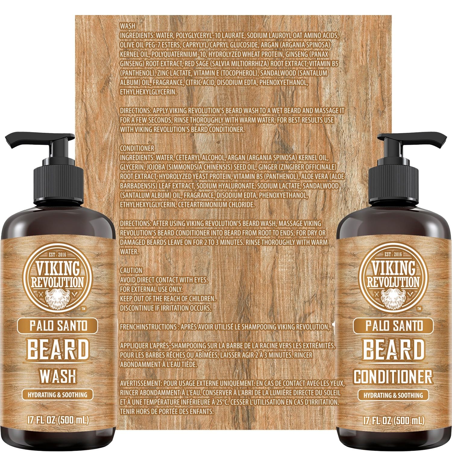 Viking Revolution beard conditioner softening texture close-up.