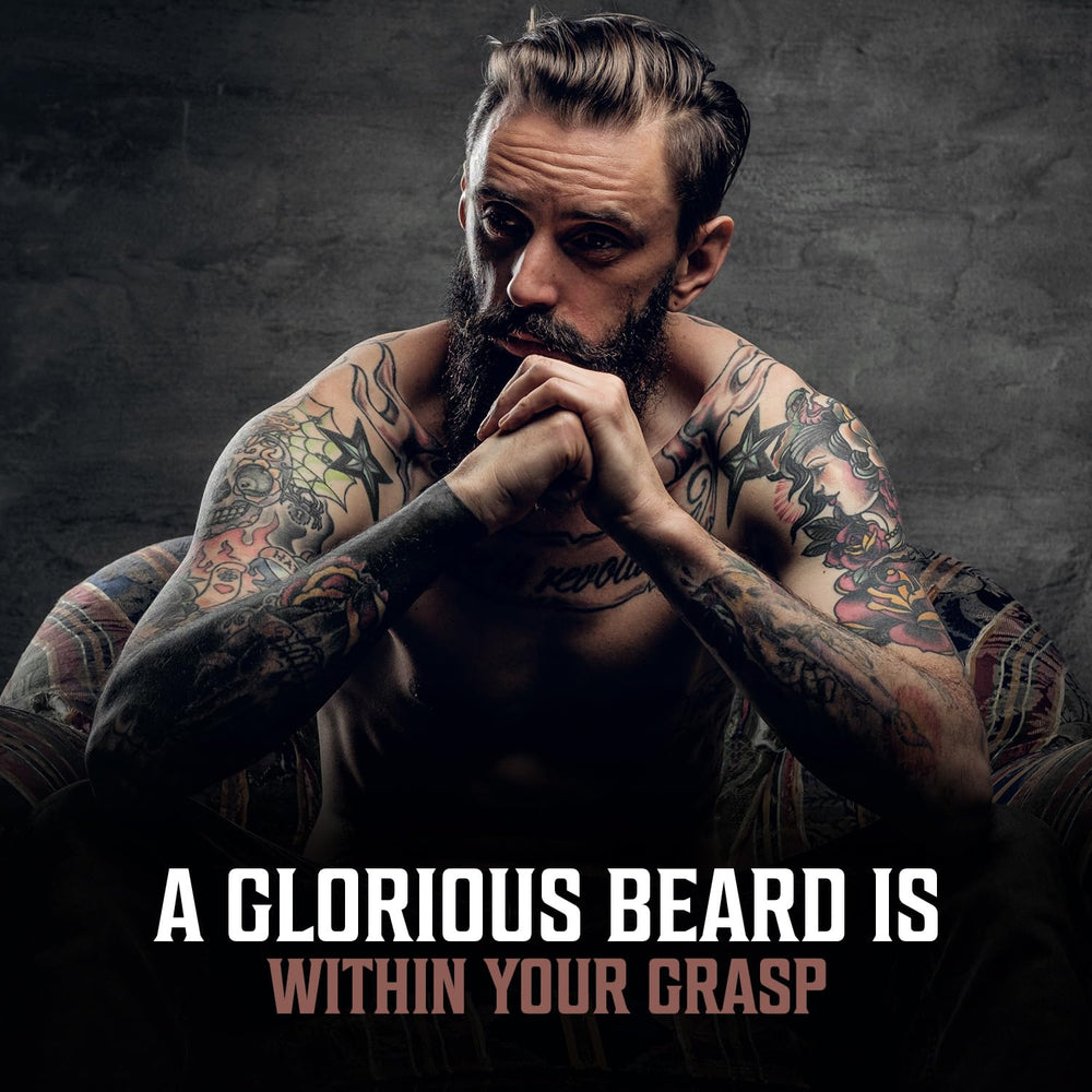 Viking Revolution beard oil application routine for daily care