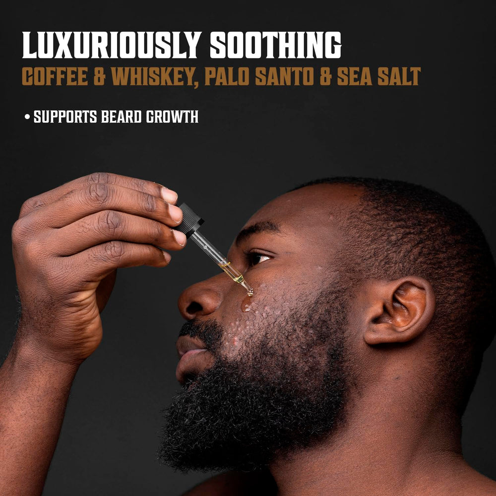 Viking Revolution sea salt beard oil bottle suggests fresh ocean-inspired scent