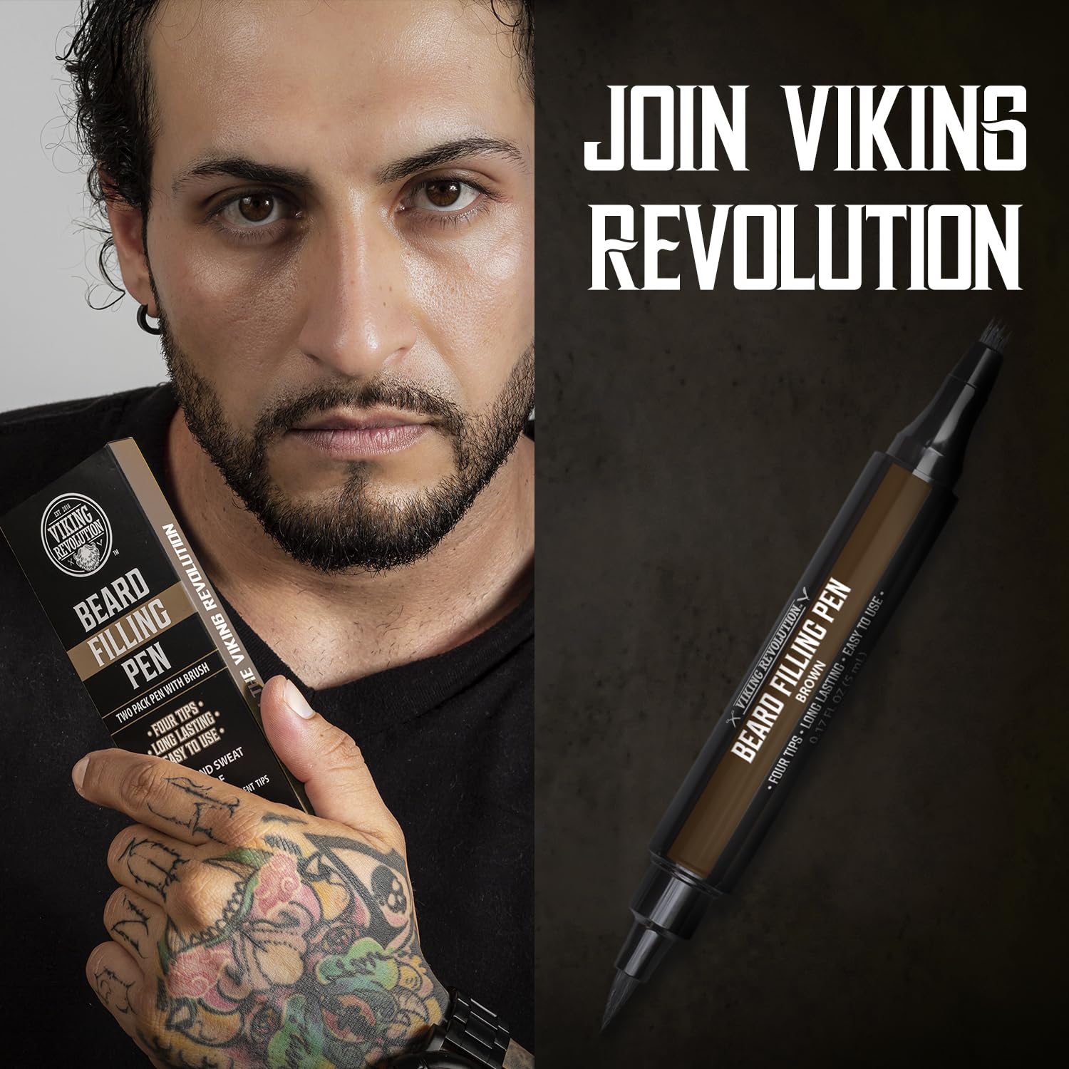 Viking Revolution beard-pen replacement-tips keep your routine hassle-free.