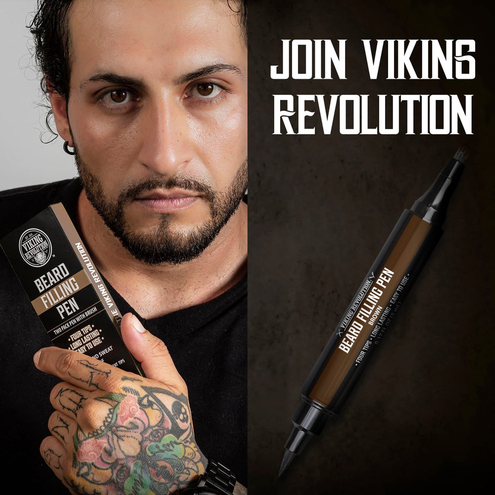 Viking Revolution beard-pen replacement-tips keep your routine hassle-free.