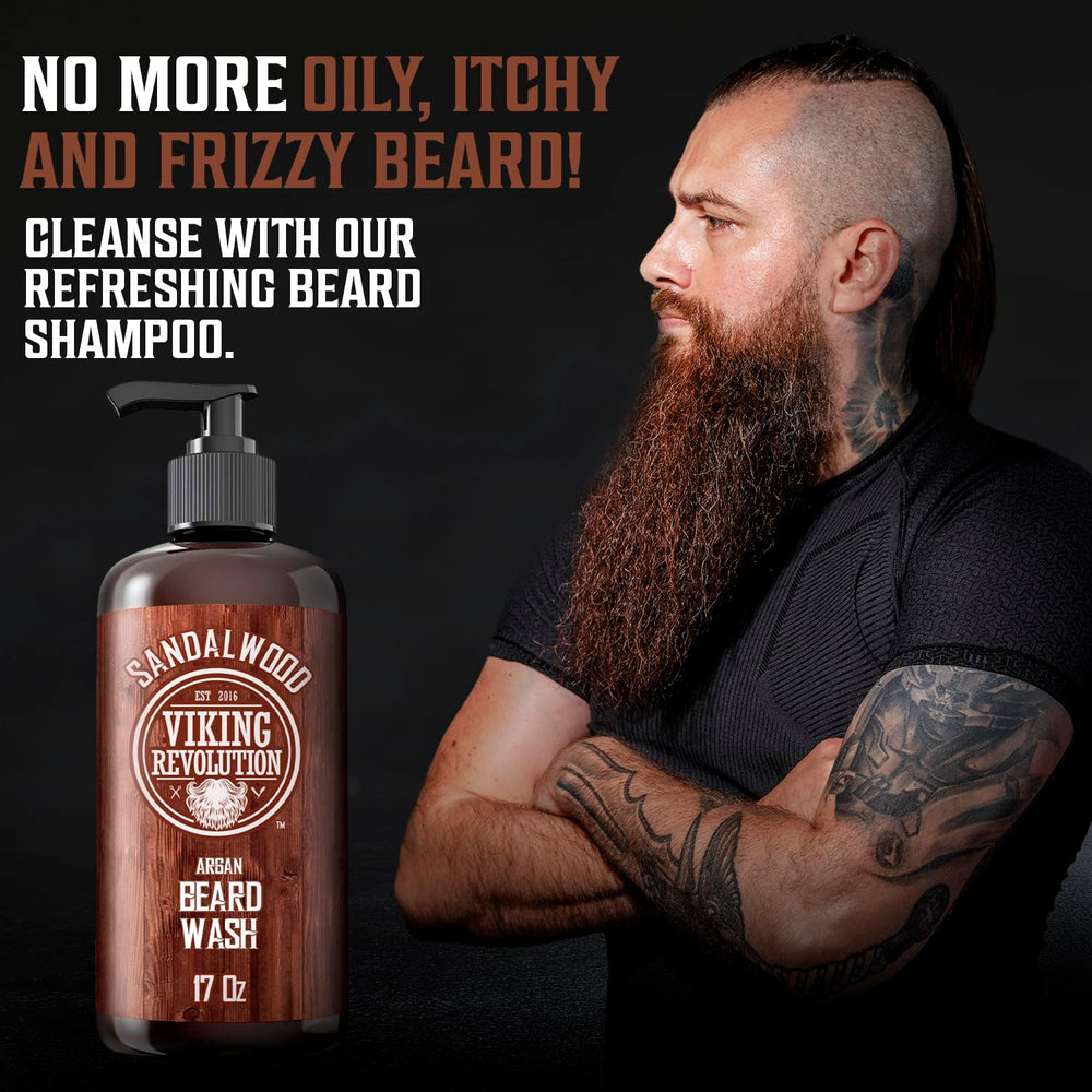 Beard wash lather action showing rich foam for thorough cleansing.