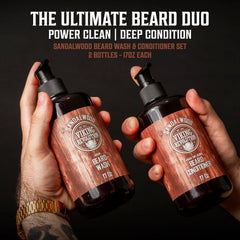 Viking Revolution beard wash lather close-up highlights rich conditioning foam.