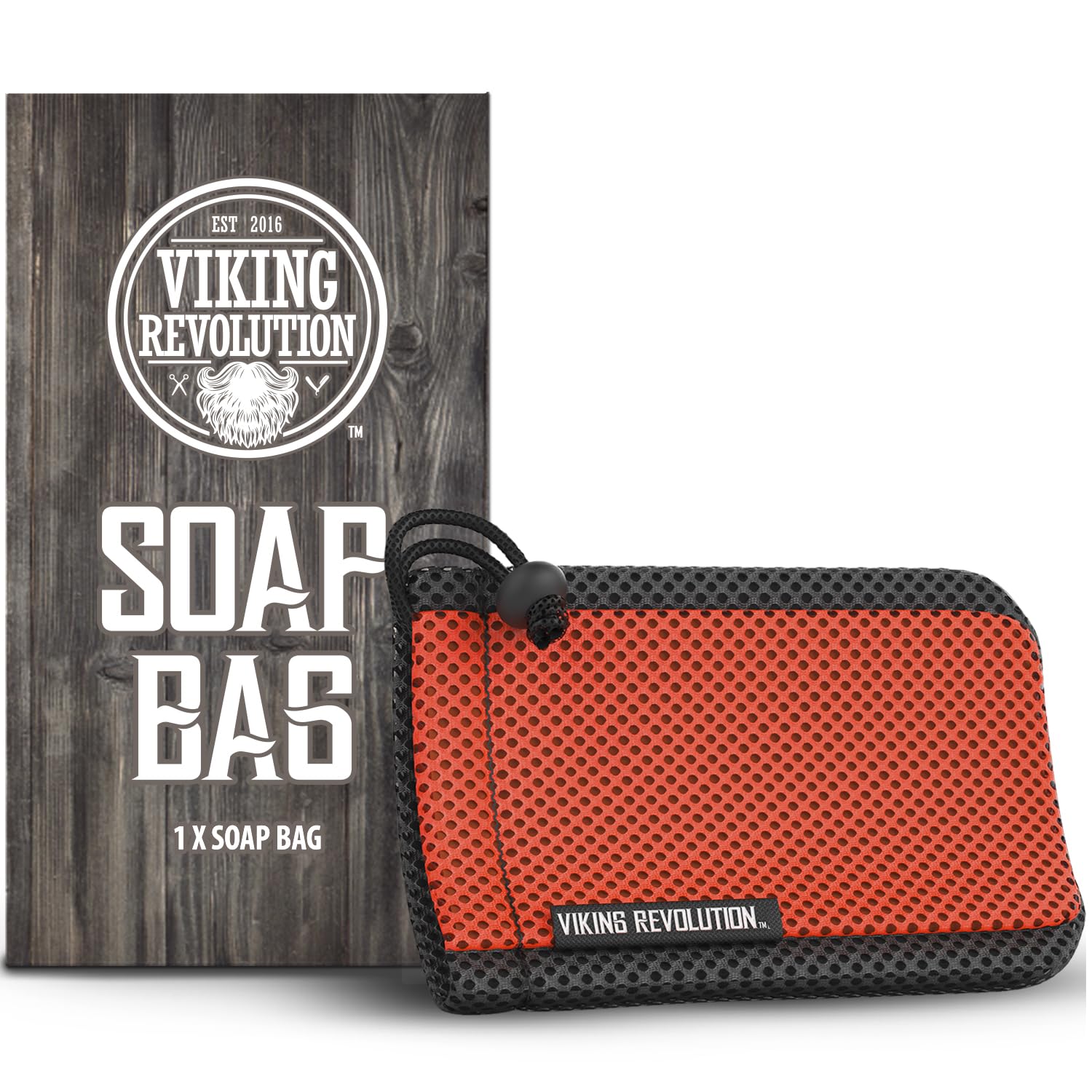 Bolsa de jabón Viking Revolution con cordón para un lavado cómodo y ecológico.