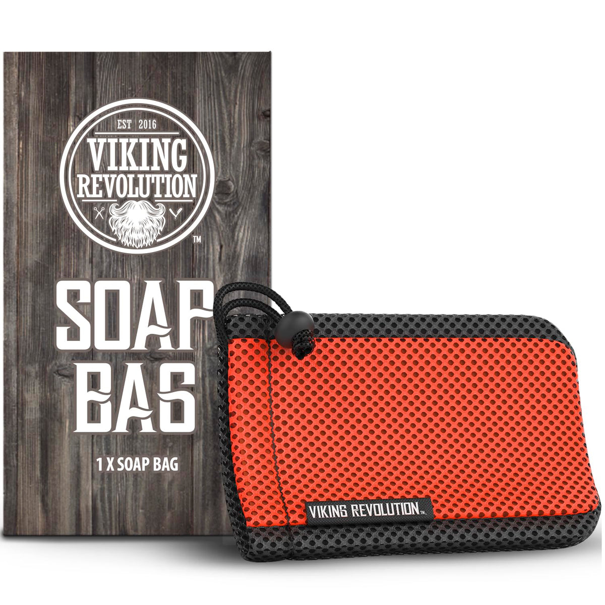 Bolsa de jabón Viking Revolution con cordón para un lavado cómodo y ecológico.