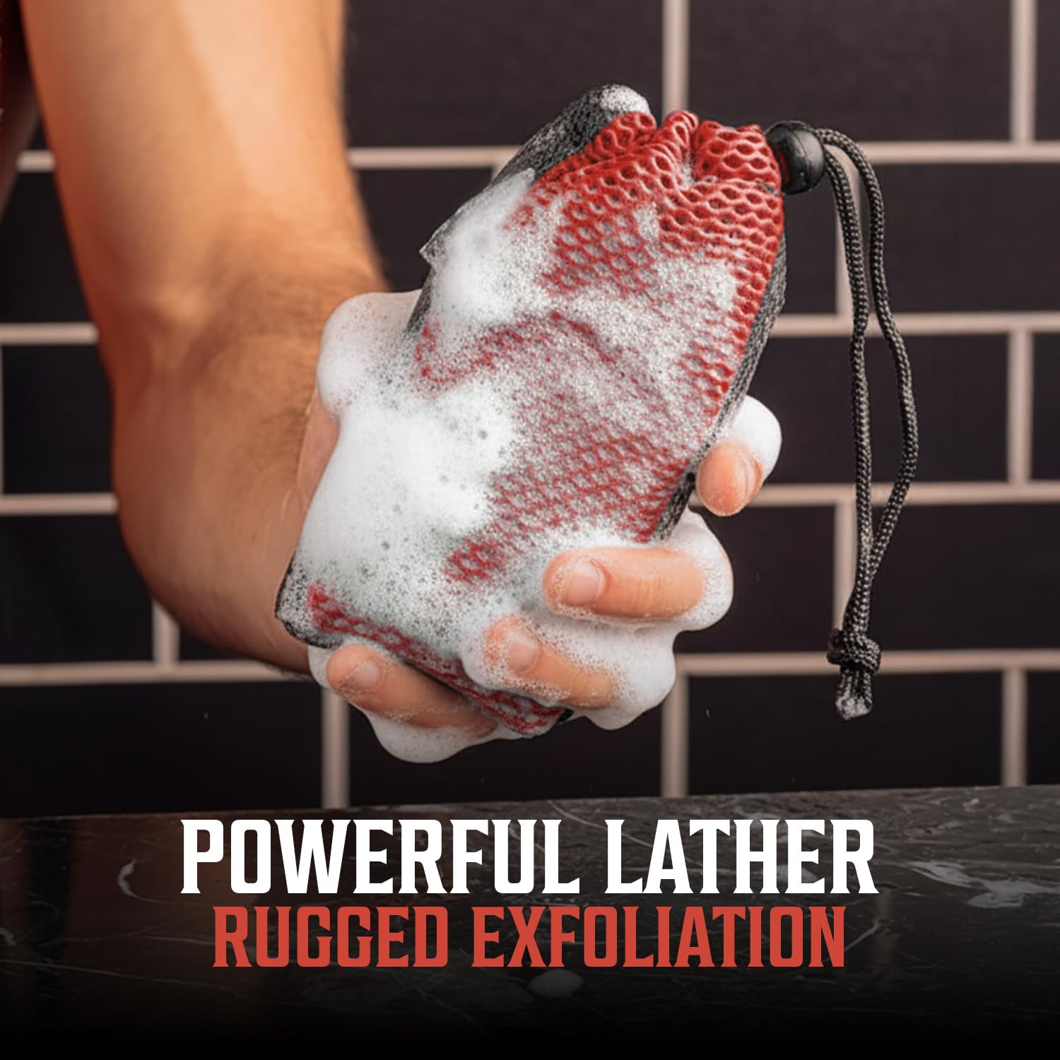 Viking Revolution bolsa exfoliante para baño diario.