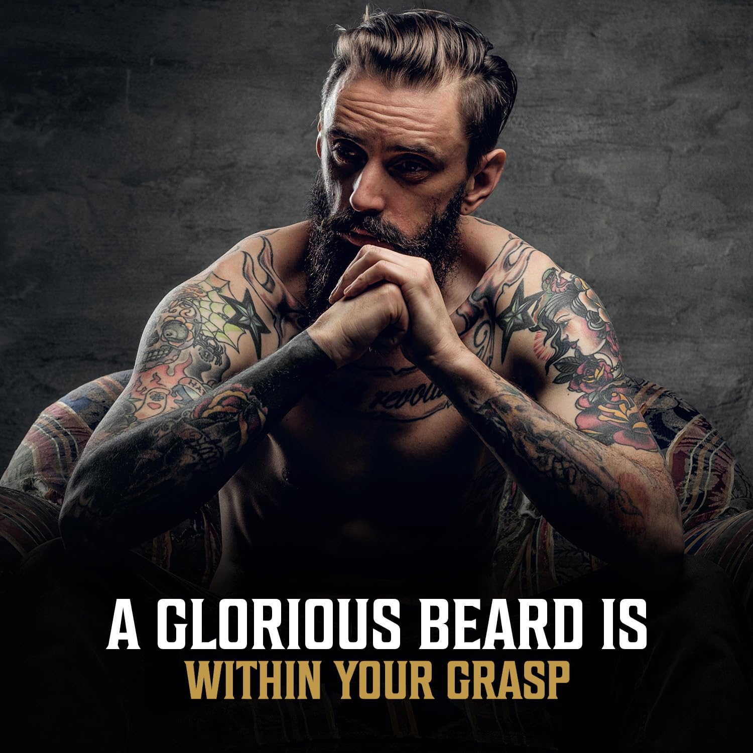 Viking Revolution Cedar Pine Beard Oil ingredients list featuring Argan and Jojoba.