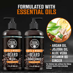 Viking Revolution beard conditioner bottle shows nourishing formula for softness