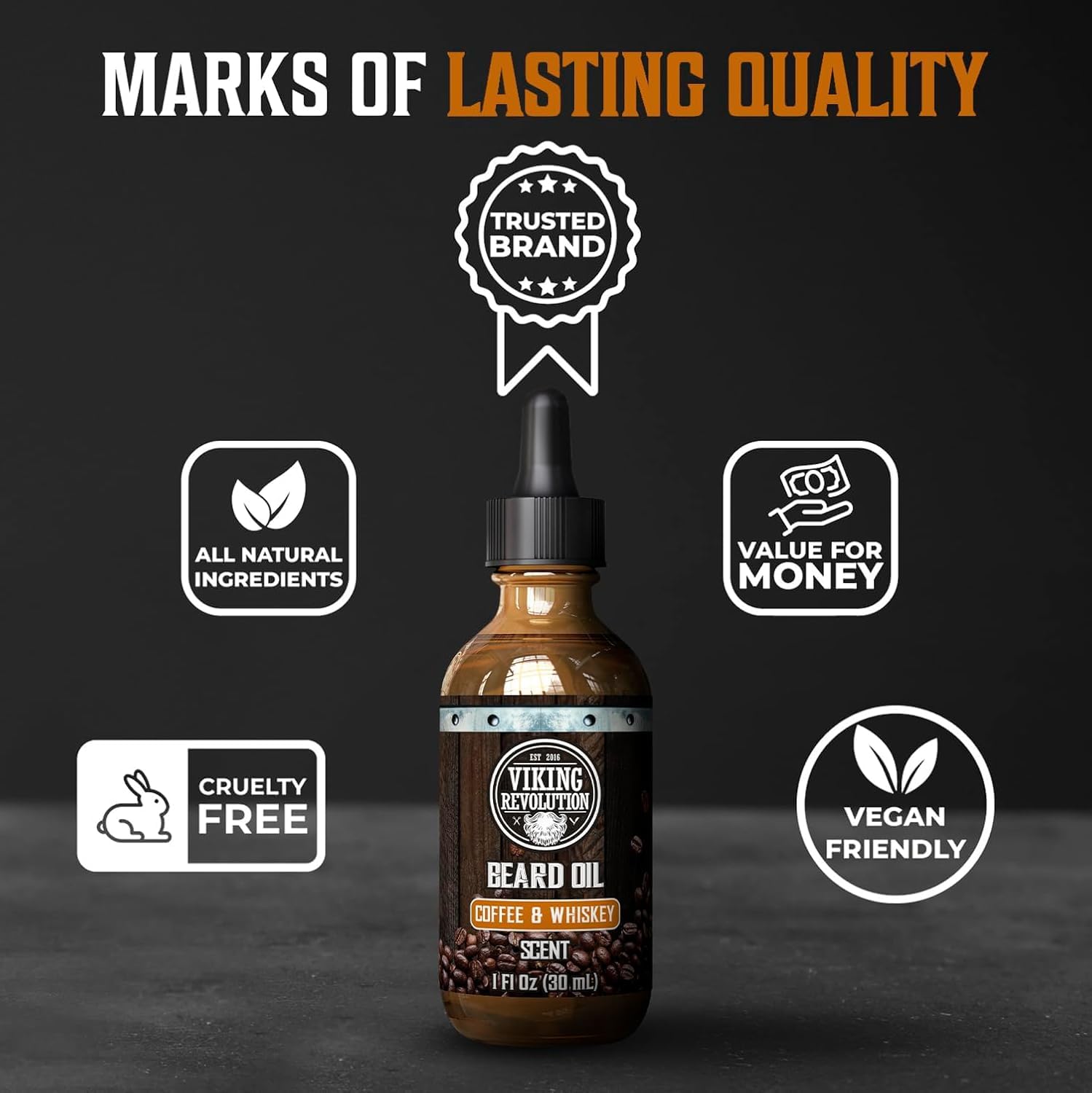Viking Revolution coffee whiskey scented gift box showcases the complete kit.