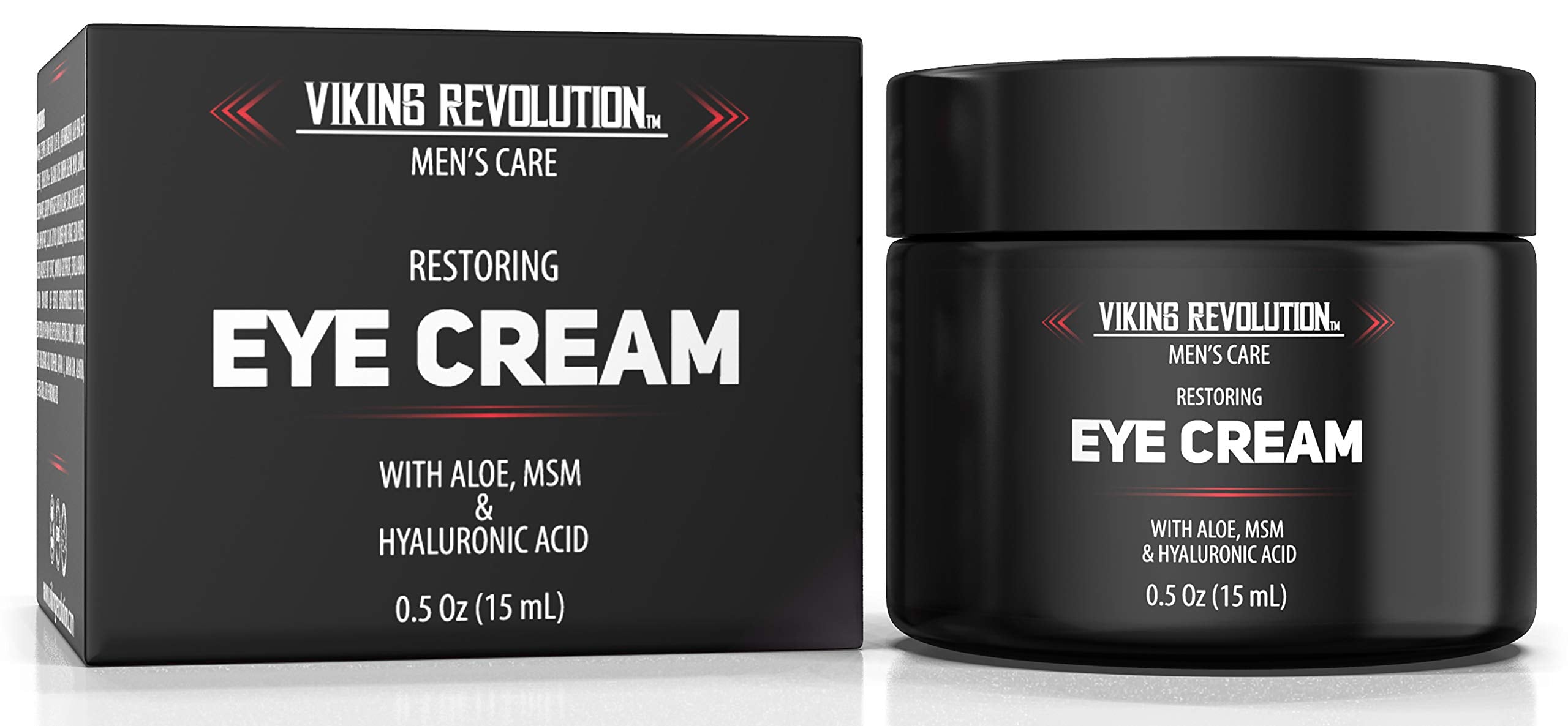 Viking Revolution crema ojos botella, ayuda a reducir bolsas y ojeras para uso diario.