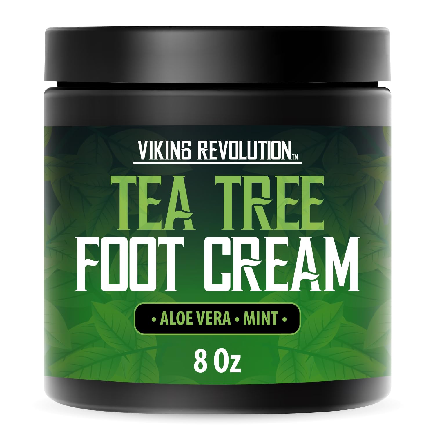 Crema Viking Revolution para pies con árbol de té, hidrata y suaviza la piel.