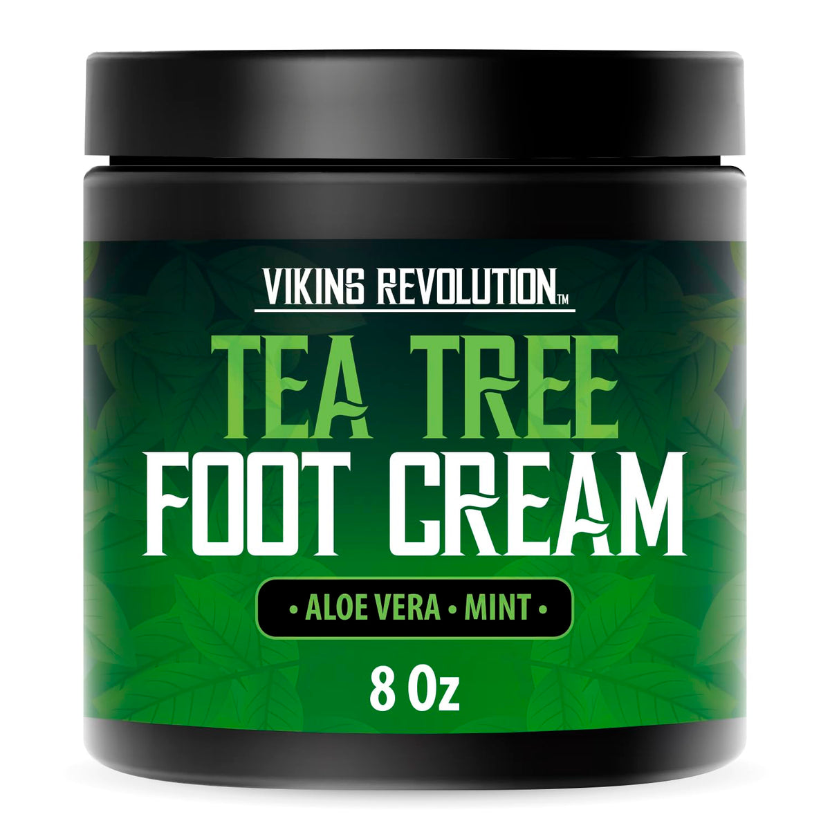 Crema Viking Revolution para pies con árbol de té, hidrata y suaviza la piel.