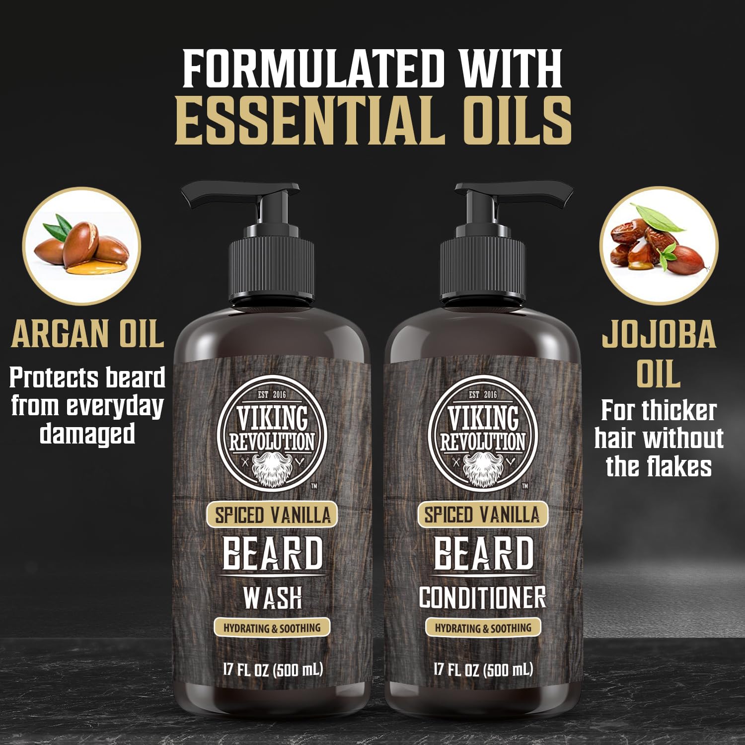 Viking Revolution daily beard care routine kit enhances grooming and confidence.