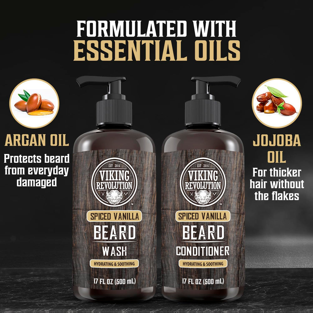 Viking Revolution daily beard care routine kit enhances grooming and confidence.