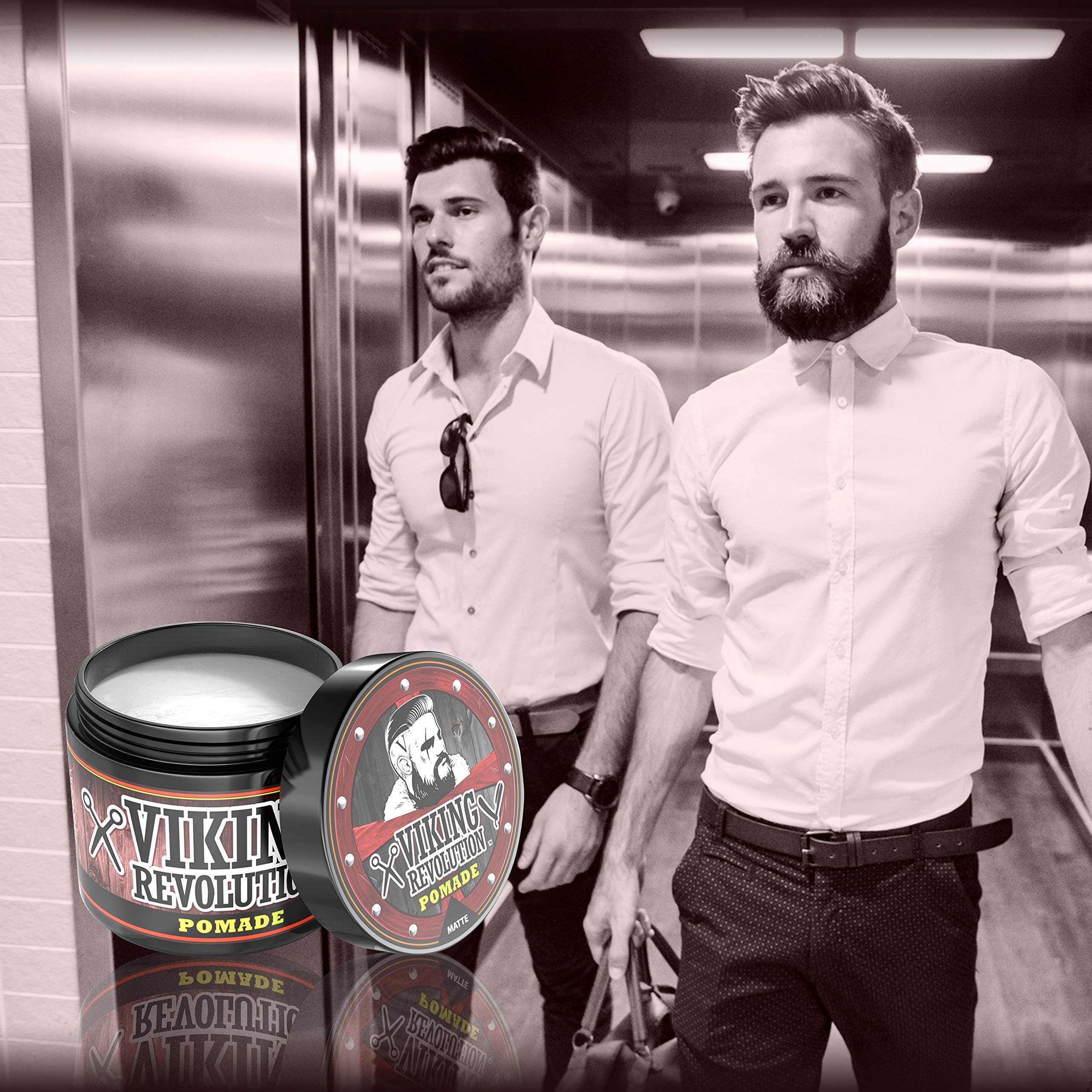 Viking Revolution jar and comb ready for daily grooming routine