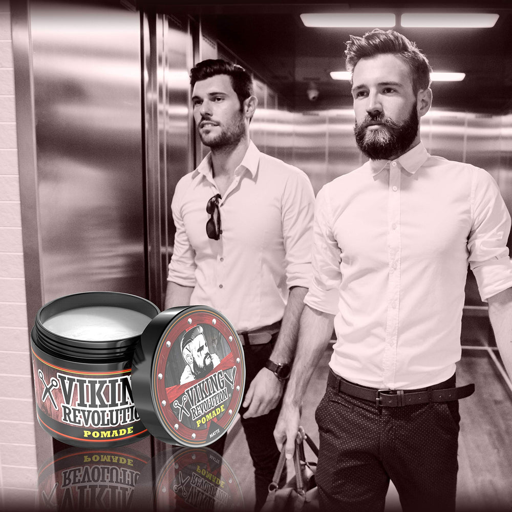 Viking Revolution jar and comb ready for daily grooming routine