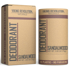 Viking Revolution desodorante de sándalo, aroma duradero para todo el día.