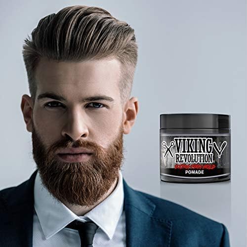 Viking Revolution Extreme Hold Pomade castor oil adds conditioning benefits.