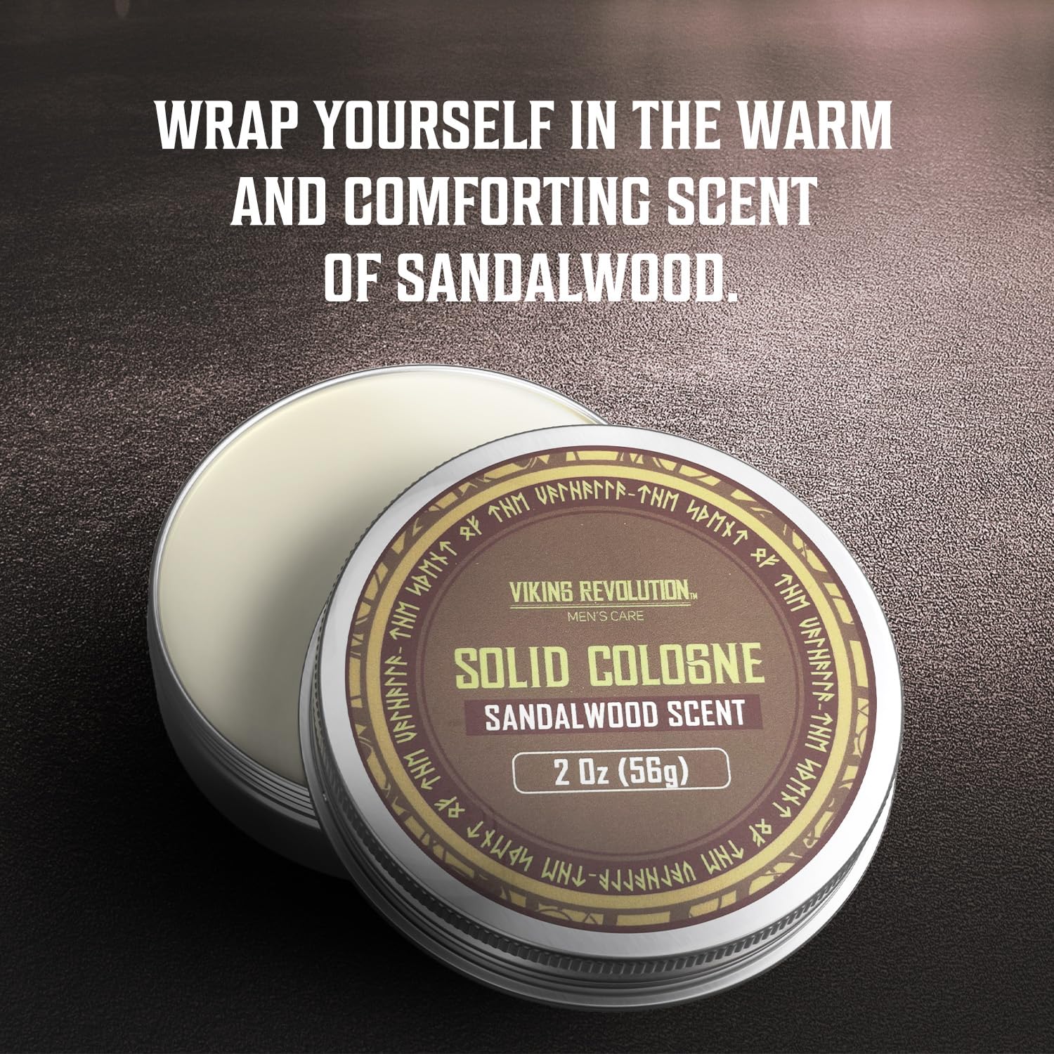 Viking Revolution gift-ready solid cologne with four scent options