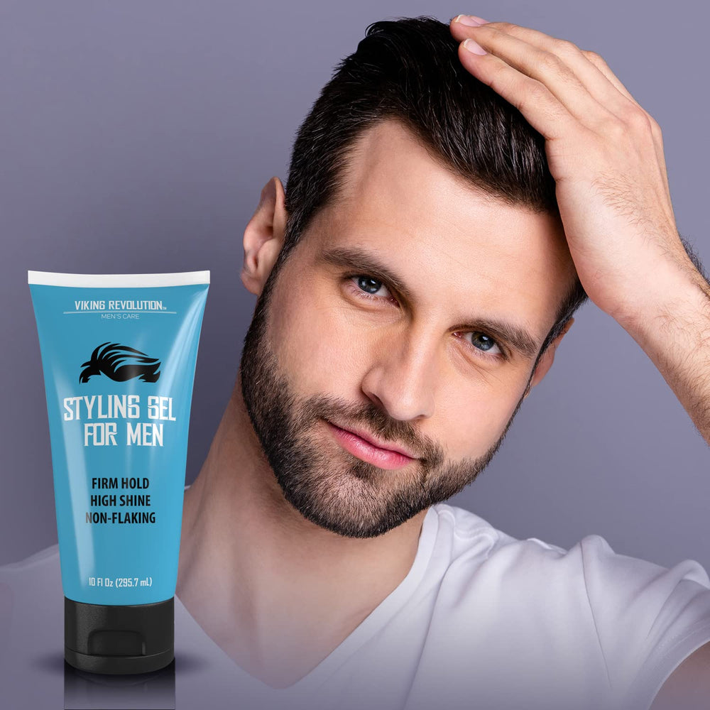Viking Revolution styling gel provides frizz control and shine