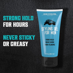 Viking Revolution hair gel high shine finish for sleek looks