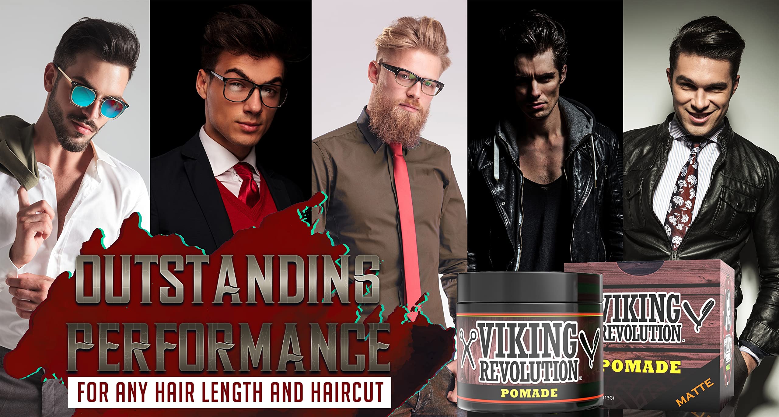 Viking Revolution bottle pour demonstrates water-based formula for quick styling