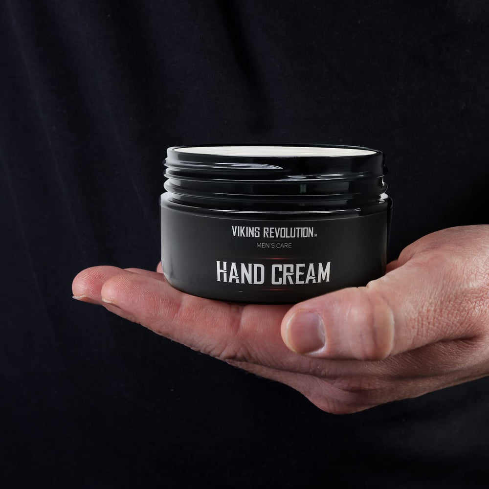 Gift-ready packaging for Viking Revolution hand cream, ideal for hardworking hands.