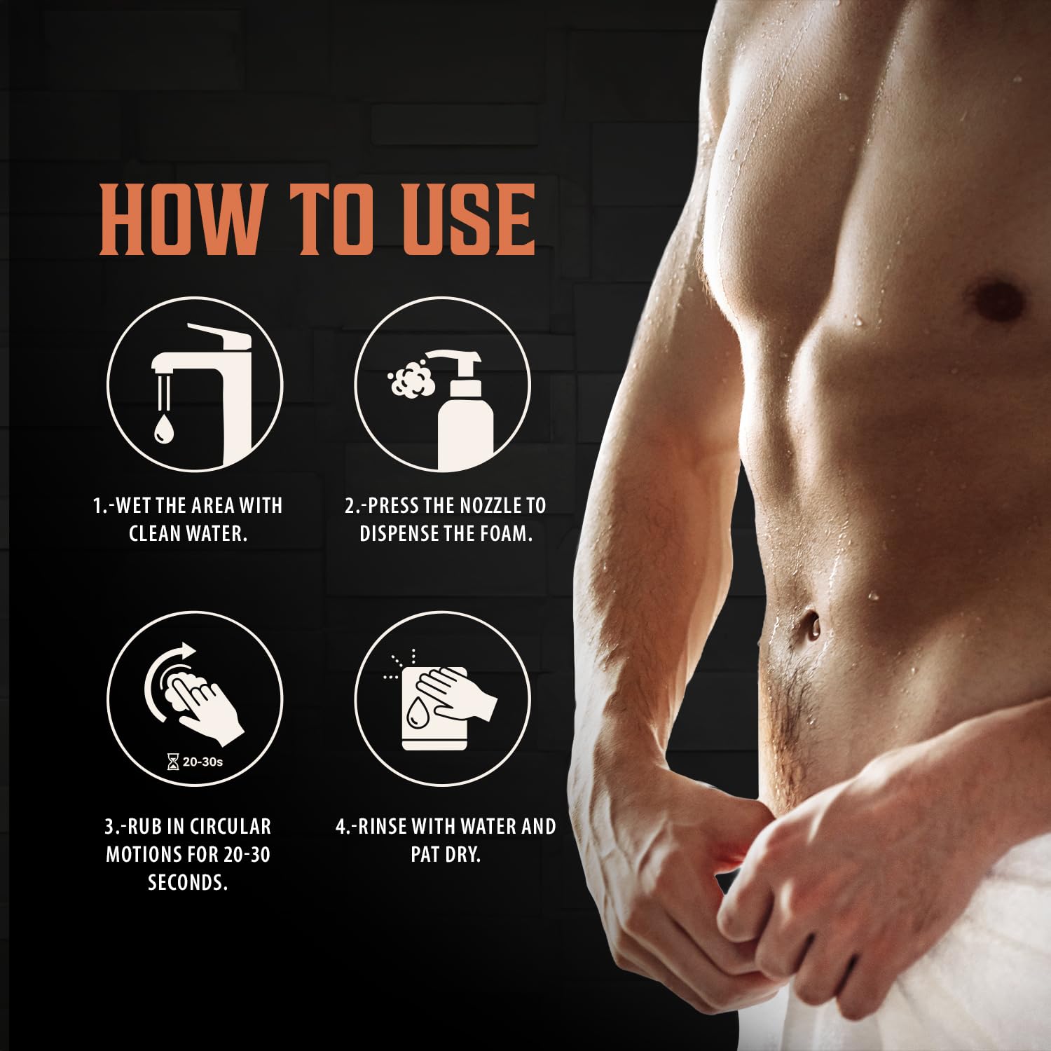 Viking Revolution Intimate Wash uso diario para higiene personal.