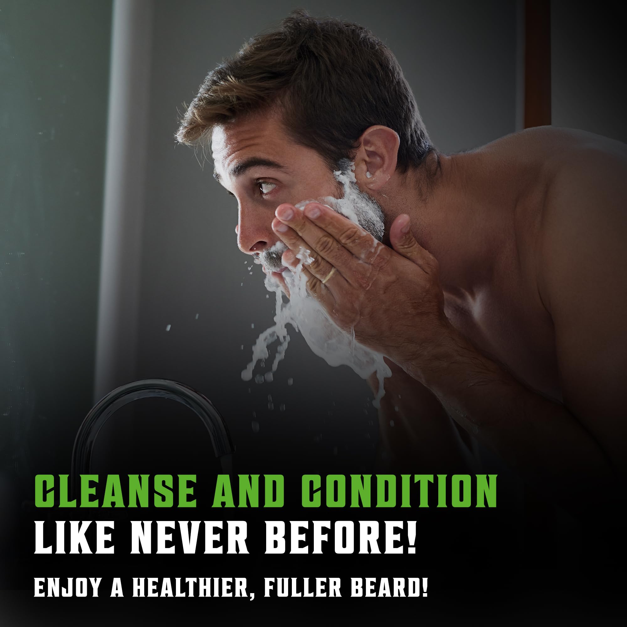 Viking Revolution user brushes beard for tame styling