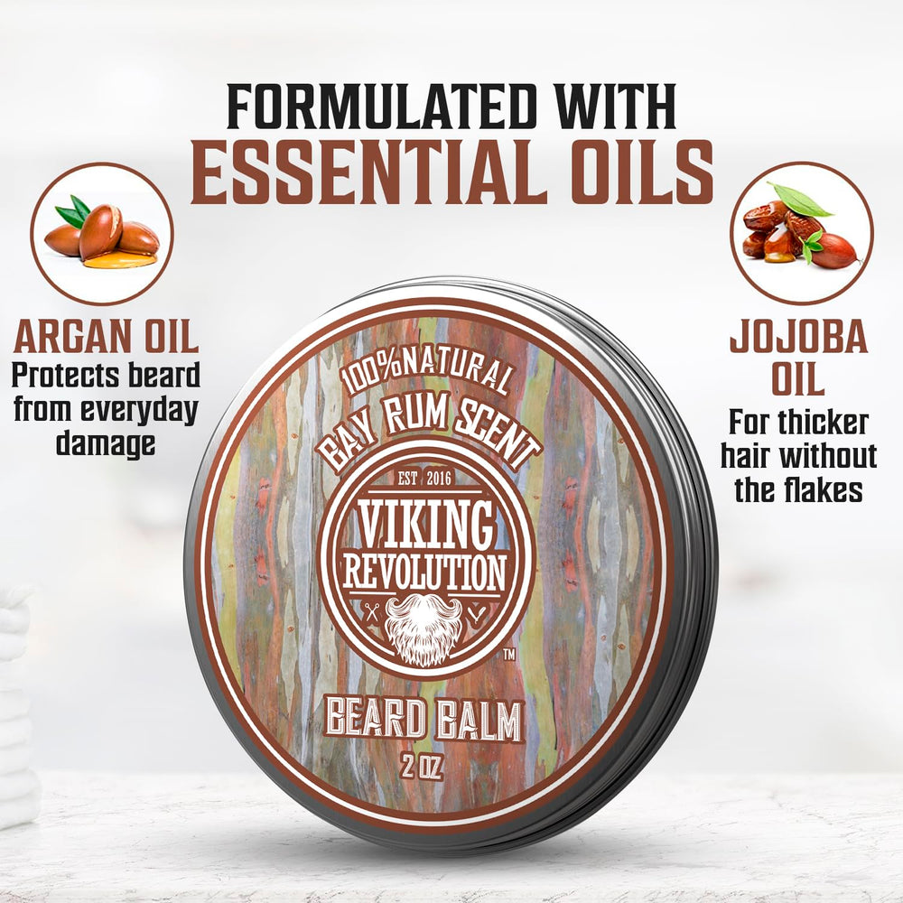 Viking Revolution Mango Butter and Beeswax blend highlights hold and conditioning.