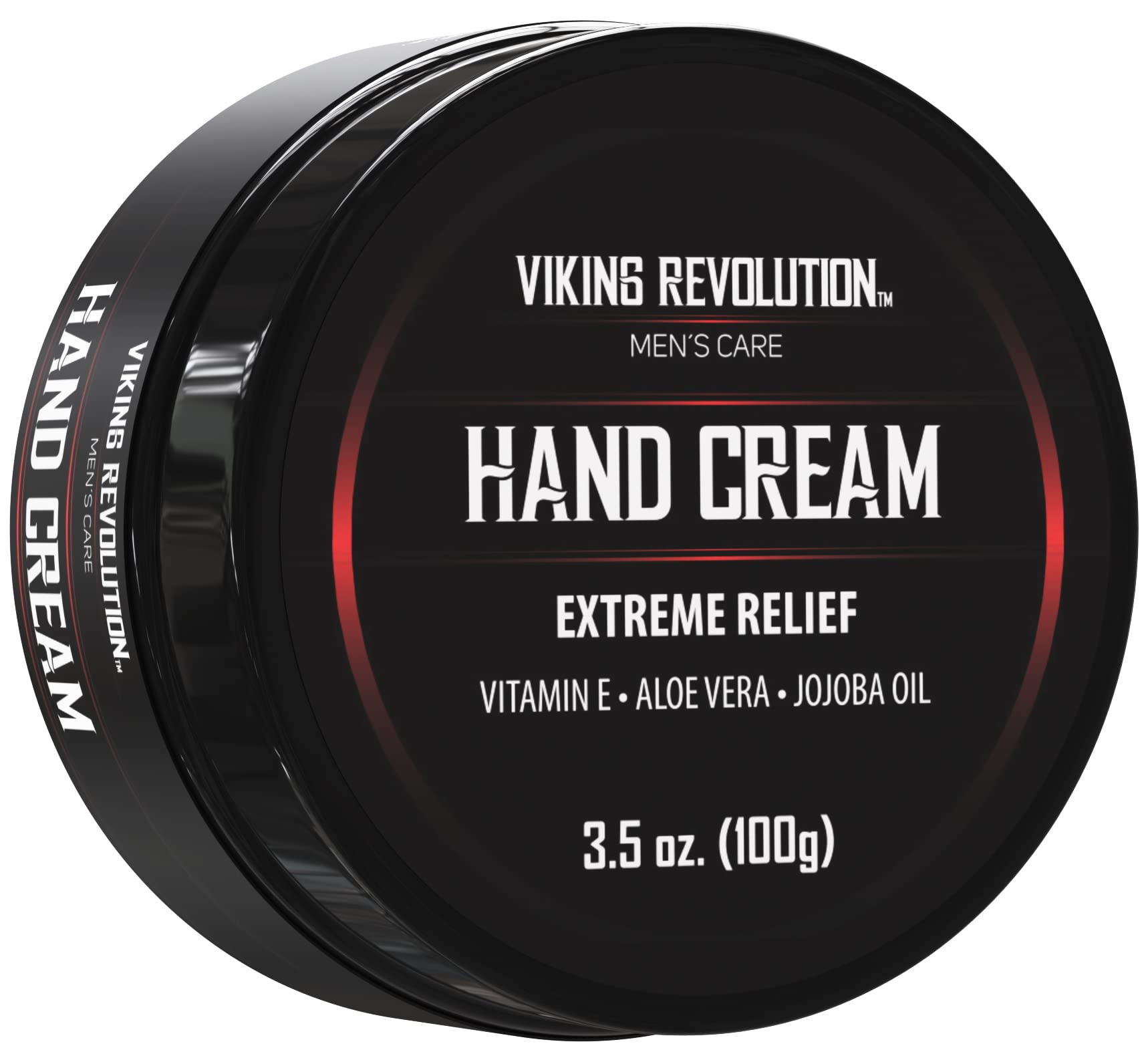 Viking Revolution men's hand cream bottle with a lightweight, fast-absorbing formula for smoother skin.